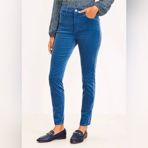 LOFT Corduroy Skinny Pants in Blue